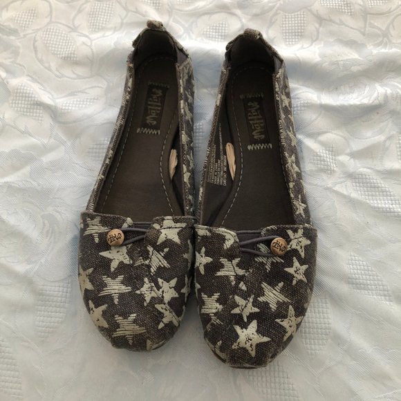 Denim Blue Star Canvas Flats - Picture 1 of 8